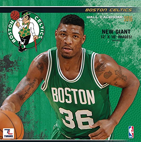Turner Boston Celtics 2016 Team Wall Calendar, September 2015 - December 2016, 12 x 12