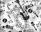 Divatex University 2010 Full Microfiber Sheet Set Rock and Roll