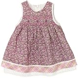 floral smocked jumper(rye 6-9mos)
