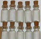 Clear, Glass Bottles, , , 14, , Vials, , , With, , 14 , , Corks