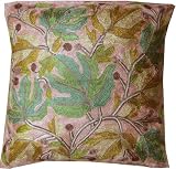 Decorative Pillow Cover Kashmir Hand Embroidered - Traditional Indian Decor
