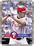 Philadelphia Phillies Pat Burrell MLB Woven Player Tapestry Throw