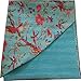 Labhanshi Sari Indian Quilt -Kantha Quilt Quilted Bedspreads,Throws,ralli,gudari Handmade Tapestery Reversible Bedding