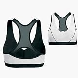 Shock Absorber Pump Sports Bra Top / Support Level 2 (Size: 38C) (Colour: White / Black )