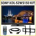 Sony Bravia® KDL-52W5150 52-inch 1080P LCD HDTV + Wall Mount Accessory Kit