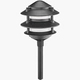 Intermatic CL191 Malibu Low Voltage Premium Cast Metal Three Tier 11-Watt Landscape Light, Black