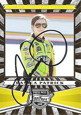 AUTOGRAPHED Danica Patrick 2013 Press Pass FAN FARE (#10 GoDaddy Racing Team) GOLD Signed Collectible NASCAR Trading Card with COA