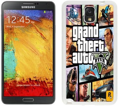 New Zeng Easy Use Galaxy Note 3 Case Design with Grand Theft Auto White Case for Samsung Galaxy Note 3 III N900 N9005