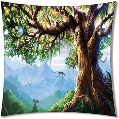 TrowerSaleStore Fun Zoo big tree Decorative Pillow Case Cushion Cover
