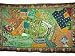 Tapestries Wall Hanging-Green Bead Vintage India Decor Sari Tapestry Wall Hanging Throw 70x44