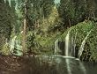 Mossbrae Falls in California, 1899 - Exceptional Print of a Vintage Photochrom Image from the Library of Congress Collection