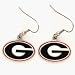 bulldog11 - Georgia Bulldogs Logo Dangle Earrings