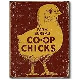 Nostalgic Miscellaneous Farm & Agriculture Tin Sign : Farm Bureau Co-op Chicks