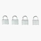 Master Lock 8596QDIB Do it 4 Pack Warded Steel Padlocks