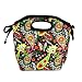 Newport Insulated Designer Lunch Bag with Ice Pack, Bright Paisley Pattern