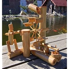 Bambus-Wasserspiel