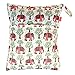 Damero 2pcs Travel Wet and Dry Bag, Reusable Wet Bags Organizer with Two Zippered Pocket for Cloth Diaper, Pumping Parts, Swimsuit and Gym, Elephants