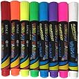 Color Liquid Chalk Markers - Neon Fluorescent Colors. Reversible Tips. Mega 8 Pack. Chalkboard - Glass - Tile - Plastic - Metal - Posters.