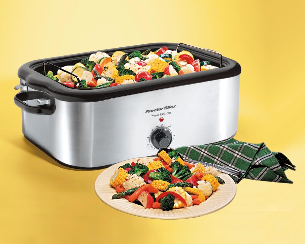 Amazon.com: Proctor Silex 32230A Stainless Steel Roaster Oven, 22-Quart