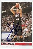 Kyle Korver Autographed/Hand Signed Basketball Card (Philadelphia 76ers) 2005 Topps Bazooka #83