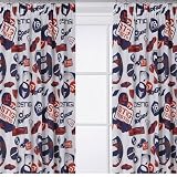 Top Gear The Stig Tested Red, Blue & White Car Curtains match Duvet OFFICIAL