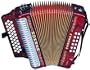 Hohner HA3522RPGCF, Corona II Classic Accordion in Red Pearl