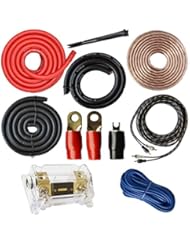 Wireless: SoundBox Connected 0 Gauge Amp Kit Amplifier Install Wiring 1/0 Ga Pro Installation Cables 5000W - SoundBox