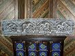 Antique Finish Kamasutra Hand Carved Wooden Headboard Wall Panel India 72 Inch