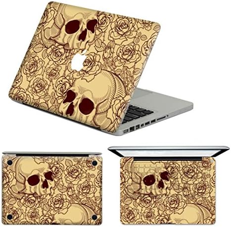 Decoration Day Laptop Sticker Skeleton Pattern Removable Sticker Vinyl Decal For Macbook Air 13'' Full Set For Macbook Laptop Skin