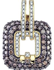2.27ctw Brown Diamond Fashion Pendant 10K Yellow Gold