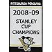 2009 Pittsburgh Penguins Stanley Cup Champions Championship Banner Jersey Patch