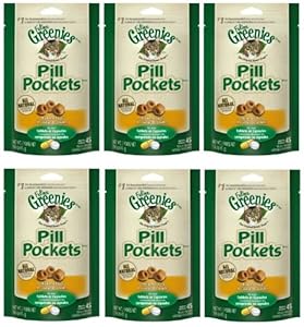 GREENIES 6-Pack Pill Pockets for Cats, Chicken, 9.6-Ounce GREENIES 6-Pack Pill Pockets for Cats, Chicken, 9.6-Ounce