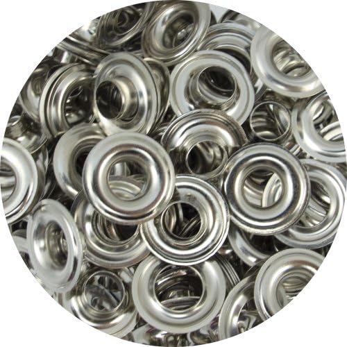 Springfield Leather Company Solid Brass Nickel Plate 5/16" Grommets 10 Pack