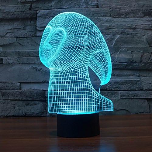 Saiam USB 3D Abstract Mask Shape LED Night Light as Lamparas de Mesa Infantile