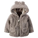 カーターズ Carter's 防寒 シェルパ風 フード付 ライトジャケット ポリエステル100% 秋冬 Hooded Sherpa Jacket 3M (55-61cm) [並行輸入品]