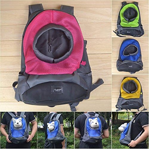 Ximei Portable Dog Cat Pet Backpack Carrier Bag for Outdoor Travel Medium and Small (M, Green)