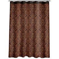 Allure Home Creations Persia Burgundy Printed Poly Duck Shower Curtain