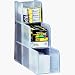 Rubbermaid Spacemaker 3-Tier Supplies Bin, Plastic, 4.625 x 12 x 12 Inches, Clear (29895ROS)