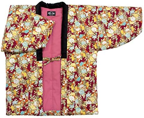 HANTEN *Import*Japanese clothes size Ladies' (M/L, Peony2*Red)
