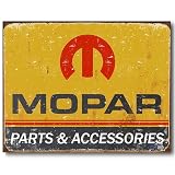 Nostalgic Chrysler Mopar Auto Parts Tin Sign : Mopar Parts & Accessories