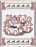 Bears Mini Pink Throw - 48 x 35 Blanket/Throw