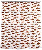 61ocGGcJ1AL. SL160  InterDesign Goldfish Shower Curtain