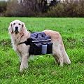 Dog Saddle Bag Rucksack with Water Bottle and Plastic Bowl Small