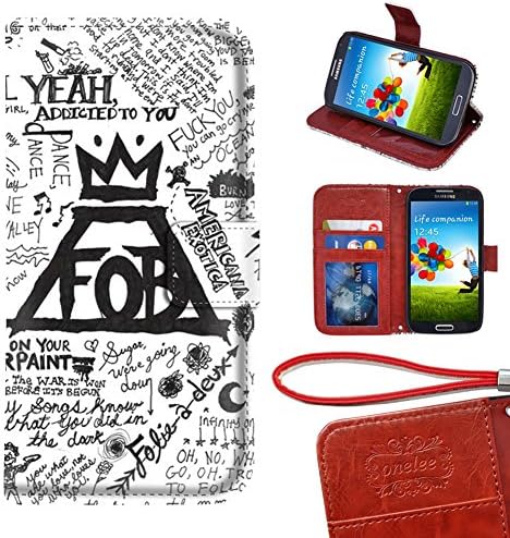 Samsung Galaxy S3 Mini Wallet Case,Fall Out Boy Band (FOB) Premium PU Leather Case for Samsung Galaxy S3 Mini