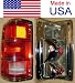 1987-1988 Dodge Dakota Left Side Rear Only -- Rear Tail Lamp Light W/se Package,chrome Bezel W/chrome Trim On Lens, replaces OEM 4482577 Interchange 166-1260CL Partslink CH2800123