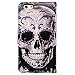 Bfun Packing Cool Flowers Floral Skull Card Slot Wallet Leather Cover Case for 4.7 Apple iPhone 6 6s