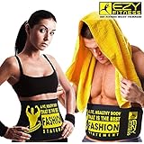 Ezy Fitness Waist Trimmer Ab Belt for Men & Women - Waist Trainer Made of Neoprene 10" Width & Fits up to 46" in Length - Low Back & Lumbar Support - Abdominal Trainer & Acts As Abs/Core Trainer