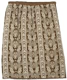MAXSTUDIO SILK COTTON GAUZE PRINT SKIRT