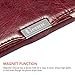iPhone 6 Plus / 6s Plus Case, Benuo [Classic Fashion Series] Folio Flip Genuine Leather Case [Card Slot], Slim Case [Stand Function] with Magnetic Closure for iPhone 6 Plus / iPhone 6s Plus (Burgundy Red)