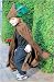 Sueded Cloth Hooded Cape, Child Size, Made in USA, Brown
